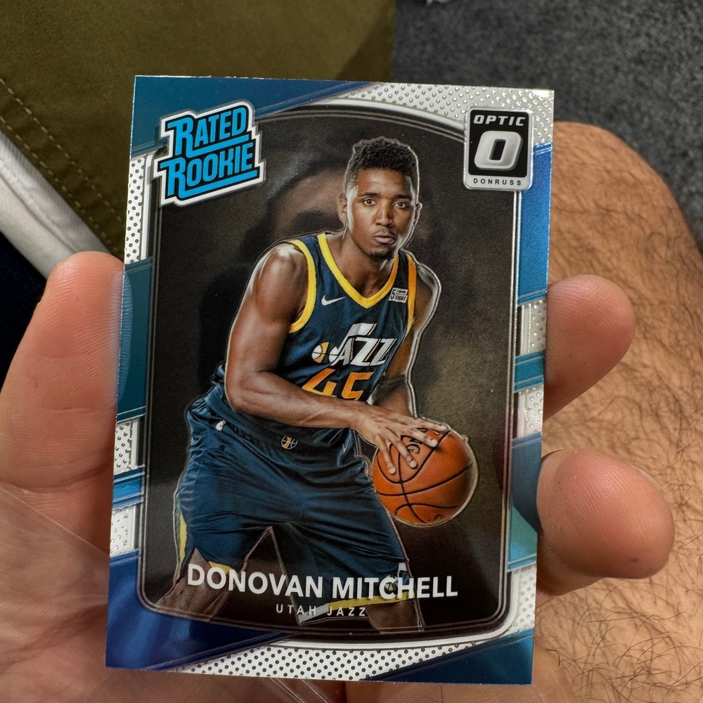 Panini Trading Card Donovan Mitchell OS Optic Rated Rookie Jazz No 188 2017-18